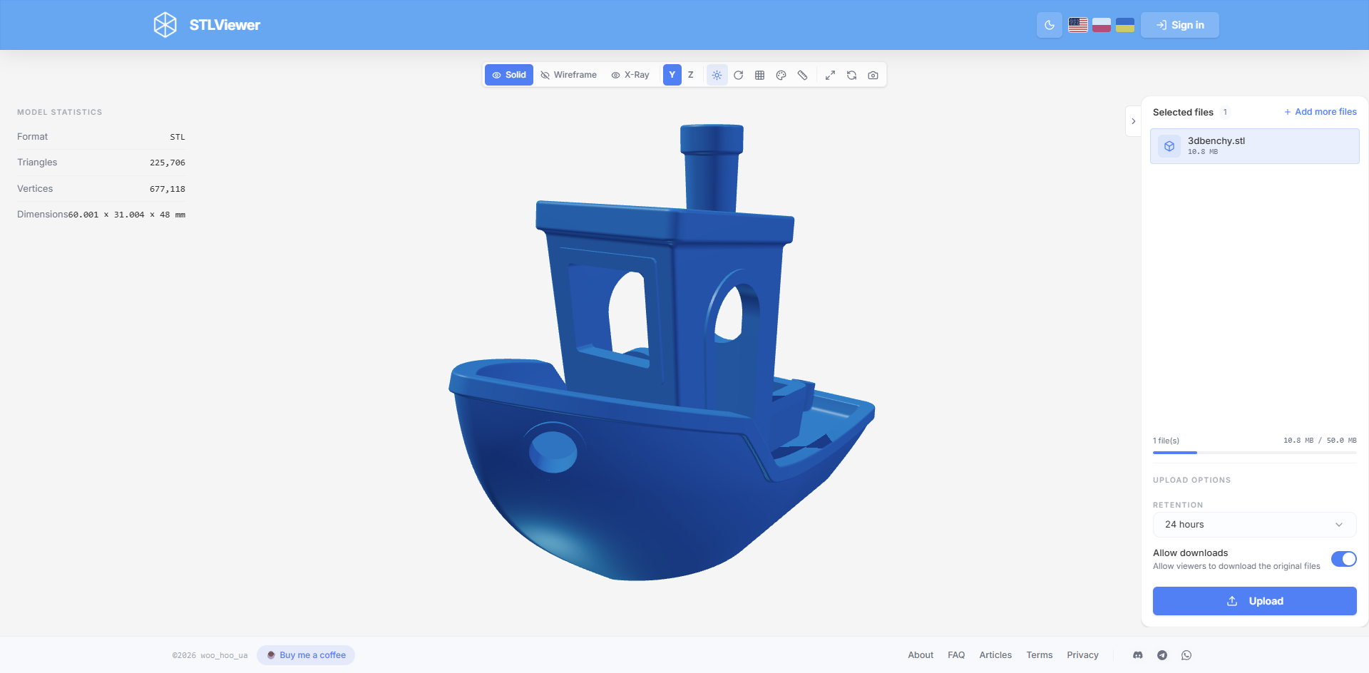 Free STL Viewer Online | Browser STL & 3MF Reader